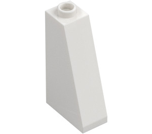 LEGO Blanco Con pendiente 1 x 2 x 3 (75°) con espiga hueca (4460)