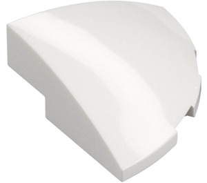 LEGO White Slope 1 x 3 x 3 Curved Round Quarter  (76797)