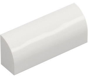 LEGO White Slope 1 x 4 Curved (6191 / 10314)