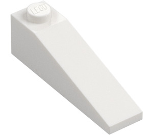 LEGO White Slope 1 x 4 x 1 (18°) (60477)