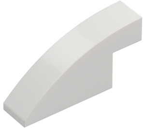 LEGO White Slope 1 x 4 x 1.3 Curved (3573)