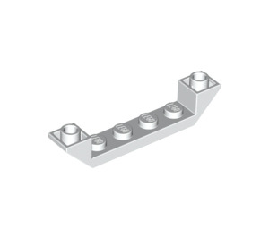 LEGO White Slope 1 x 6 (45°) Double Inverted with Open Center (52501)