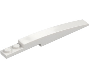 LEGO White Slope 1 x 8 Curved with Plate 1 x 2 (13731 / 85970)