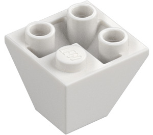 LEGO Vit Backe 2 x 2 (45°) Omvänd (3676)