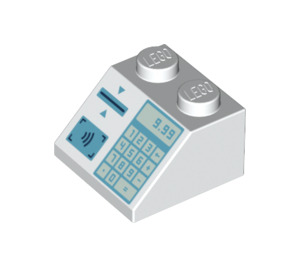 LEGO Weiß Steigung 2 x 2 (45°) mit Cash Register (3039 / 73882)