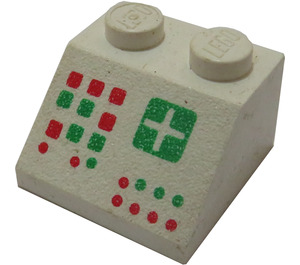 LEGO Weiß Steigung 2 x 2 (45°) mit Computer Panel (3039)