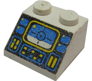 LEGO blanc Pente 2 x 2 (45°) avec Ice Planet Controls Display (3039)