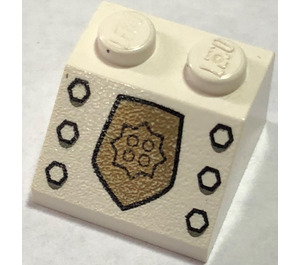 LEGO White Slope 2 x 2 (45°) with Police Badge (3039)
