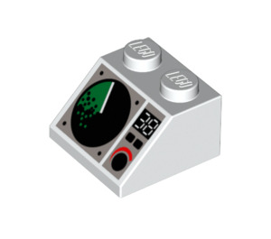 LEGO White Slope 2 x 2 (45°) with Sonar and Dial (3039 / 82024)