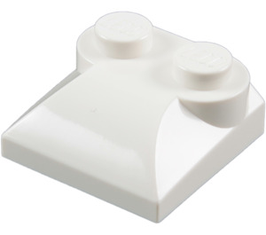LEGO White Slope 2 x 2 Curved with Curved End (47457)