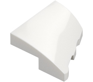 LEGO White Slope 2 x 2 x 0.6 Curved Angled Left (5095)