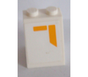 LEGO blanc Pente 2 x 2 x 2 (65°) avec SW Republic Gunship (La gauche) Autocollant avec tube inférieur (3678)
