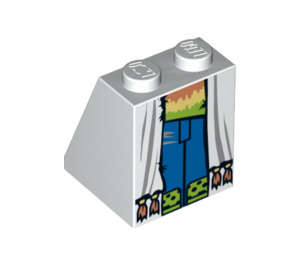 LEGO blanc Pente 2 x 2 x 2 (65°) avec Vitruvius Bleu Jeans avec tube inférieur (3678 / 17291)