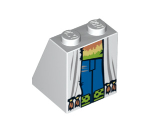 LEGO White Slope 2 x 2 x 2 (65°) with Vitruvius Blue Jeans with Bottom Tube (3678 / 17291)