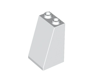 LEGO White Slope 2 x 2 x 3 (75°) Hollow Studs, Smooth (3684 / 30499)