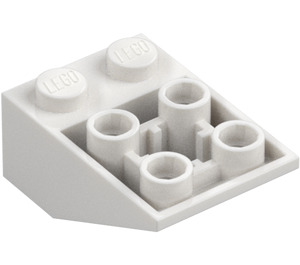 LEGO Wit Helling 2 x 3 (25°) Omgekeerd met verbindingen tussen noppen (2752 / 3747)