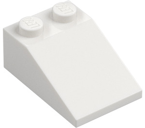 LEGO Blanco Con pendiente 2 x 3 (25°) con superficie rugosa (3298)