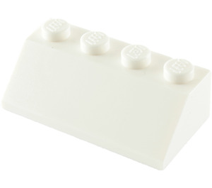 LEGO White Slope 2 x 4 (45°) with Rough Surface (3037)