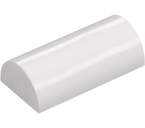 LEGO White Slope 2 x 4 Curved with Groove (6192 / 30337)