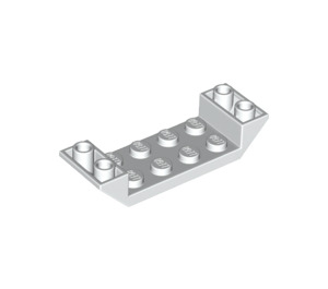 LEGO White Slope 2 x 6 (45°) Double Inverted with Open Center (22889)