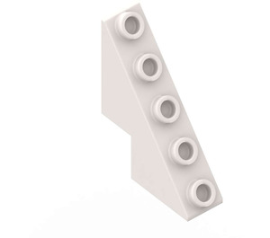 LEGO White Slope 3 x 1 x 3.3 (53°) with Studs on Slope (6044)