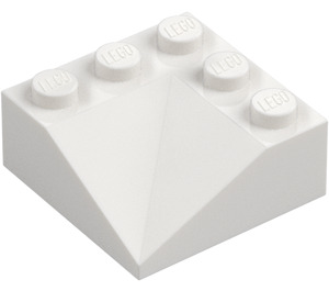 LEGO Bílá Sklon 3 x 3 (25°) Dvojité Concave (99301)