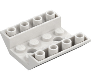 LEGO White Slope 4 x 4 (45°) Double Inverted with Open Center (2 Holes) (4854 / 72454)