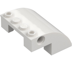 LEGO White Slope 4 x 4 x 2 Curved (61487)