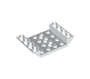LEGO Weiß Steigung 4 x 6 (45°) Doppelt Invertiert mit Open Center mit 3 Löchern (30283 / 60219)