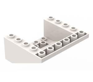 LEGO White Slope 5 x 6 x 2 (33°) Inverted (4228)