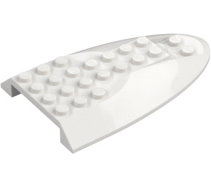 LEGO Hvit Skråning 6 x 10 med Dobbel Bue (87615)