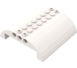 LEGO White Slope 8 x 8 x 2 Curved Double (54095)