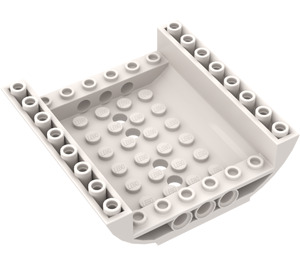 LEGO Weiß Steigung 8 x 8 x 2 Gebogen Invertiert Doppelt (54091)