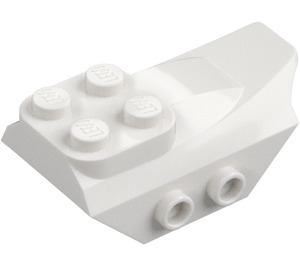 LEGO Bianco Pendenza Mattoncino con Ala e 4 Superiore Bottoncini e Bottoncini laterali (79897)