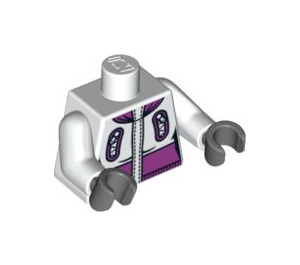 LEGO Vit Snowboardåkare Kropp (973 / 88585)