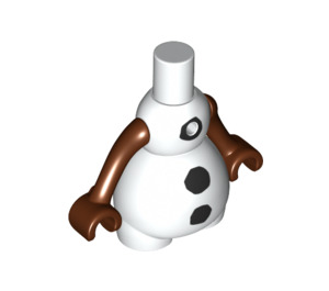 LEGO White Snowman Torso with Arms (62373)