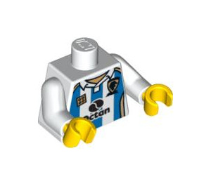 LEGO Vit Fotboll Player Kropp (973 / 88585)