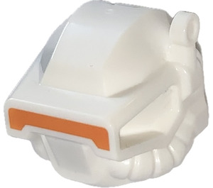 LEGO White Space Helmet with Orange Visor