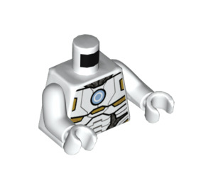 LEGO Weiß Raum Iron Man Minifig Torso (973 / 76382)