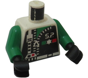 LEGO hvid Rumfart Politi 2 Chief - Kaptajn Magenta Torso (973)