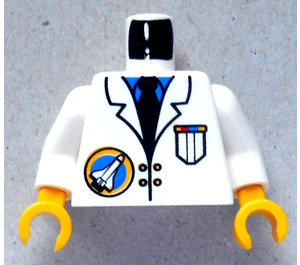 LEGO Biały Przestrzeń Scientist Tułów (973 / 73403)