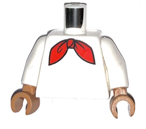 LEGO Weiß Speedy González mit rot Schal Minifig Torso (973)