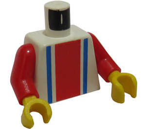 LEGO Weiß Sport Torso No. 11 auf der Rückseite (973 / 73403)