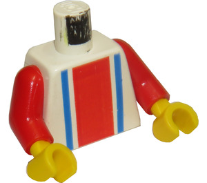 LEGO Weiß Sport Torso No.3 auf Der Rücken (973)