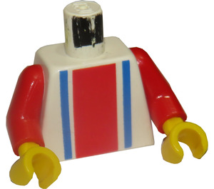 LEGO Wit Sport Torso No. 7 Aan Rug (973)