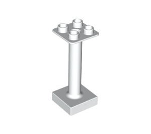 LEGO White Stand 2 x 2 with Base (93353)