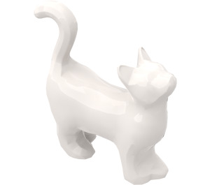 LEGO White Standing Cat with Long Thin Tail (6175)