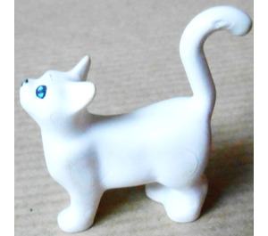 LEGO White Standing Cat with Long Thin Tail with Blue Eyes (6175 / 49072)
