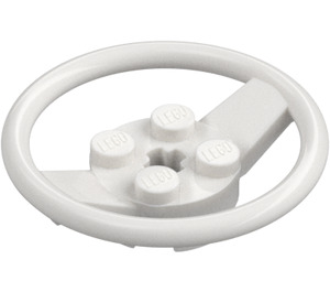 LEGO White Steering Wheel (67811)