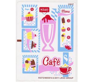 레고 White Sticker Sheet for Set 3061 (93272)